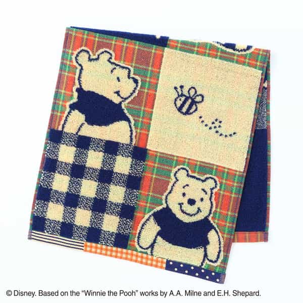 ディズニー パッチワークプーさん フェイスタオル（単品）