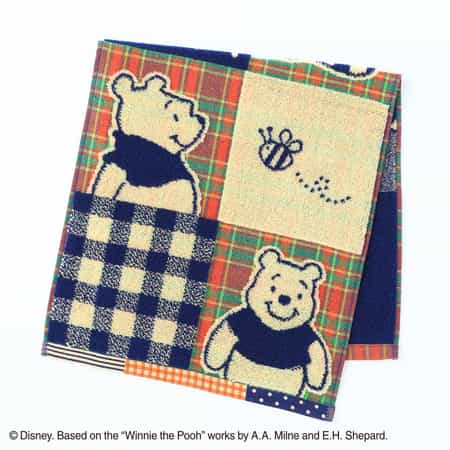 ディズニー パッチワークプーさん フェイスタオル（単品）
