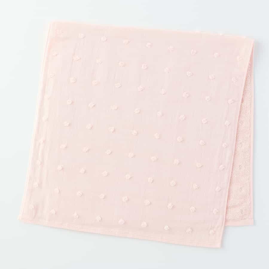 ふわふわガーゼドット スモールバスタオル（単品）