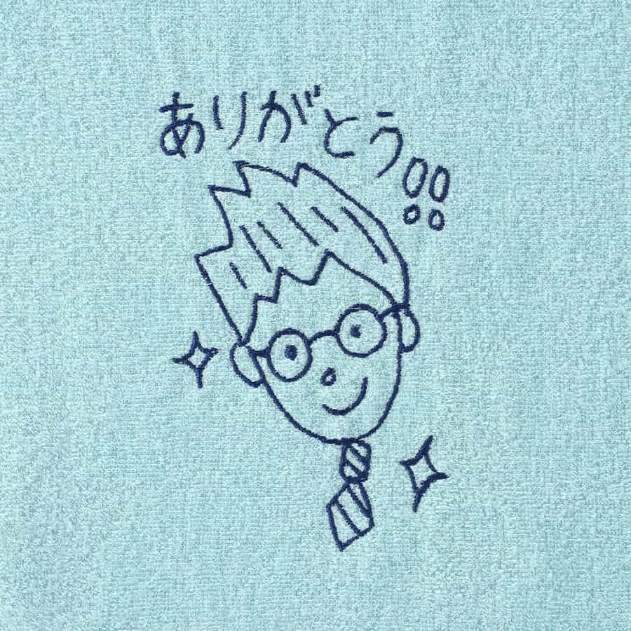 お絵かき刺しゅうエアリータッチフェイスタオル　オーダーチケット