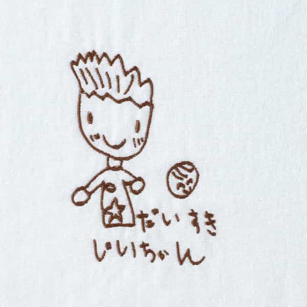 お絵かき刺しゅうエアリータッチフェイスタオル　オーダーチケット