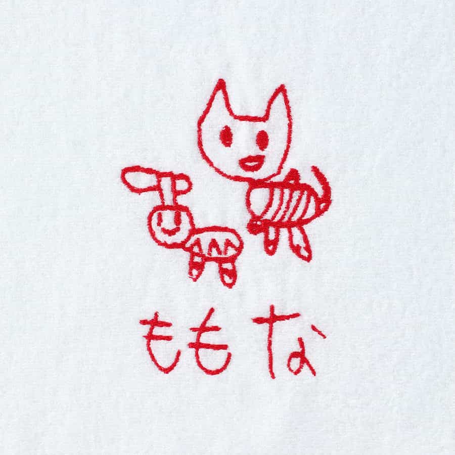 お絵かき刺しゅうエアリータッチフェイスタオル　オーダーチケット