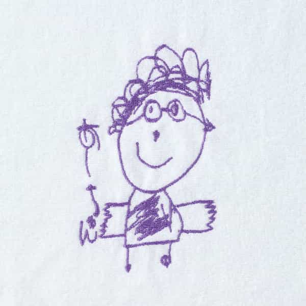 お絵かき刺しゅうエアリータッチフェイスタオル　オーダーチケット