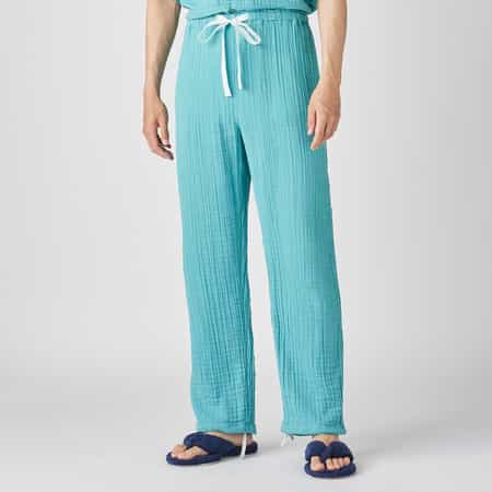 クレープガーゼメンズパジャマパンツ 上下別売