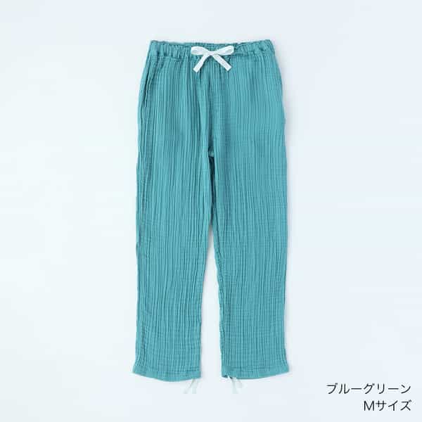 クレープガーゼレディスパジャマパンツ 上下別売