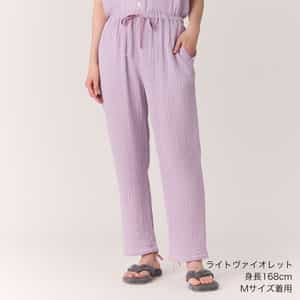 クレープガーゼレディスパジャマパンツ 上下別売