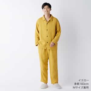 マシュマロワッフルガーゼライトベーシックメンズパジャマ