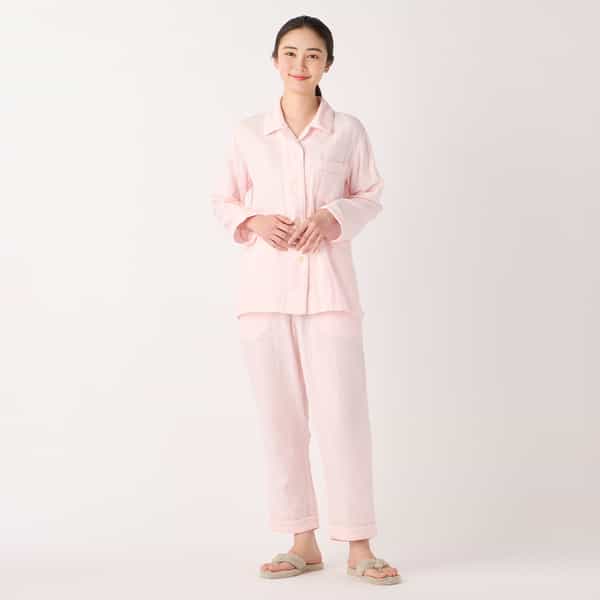 【2026年春夏新色追加】マシュマロガーゼパイピングレディスパジャマ