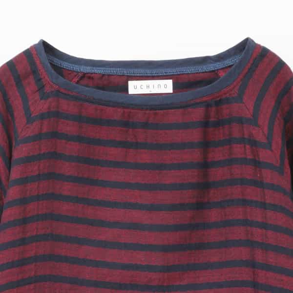マシュマロガーゼボーダーメンズ長袖Ｔシャツ