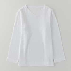 マシュマロガーゼメンズVネックロングTシャツ