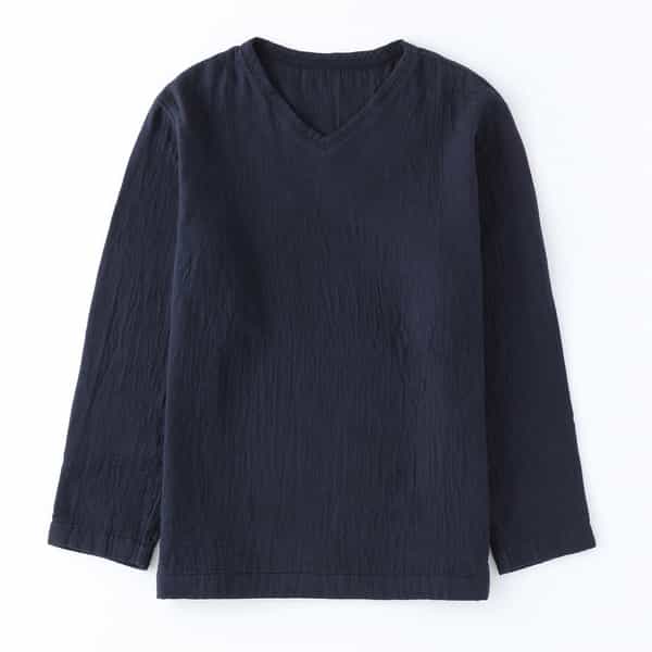 マシュマロワッフルガーゼライトメンズTシャツ