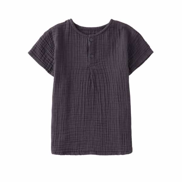 クレープガーゼキッズボタンＴシャツ 110cm 120cm