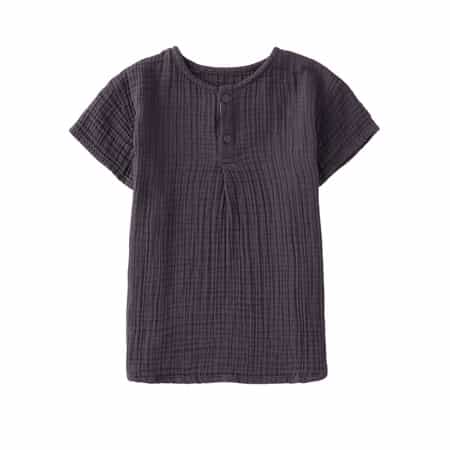 クレープガーゼキッズボタンＴシャツ 130cm 140cm