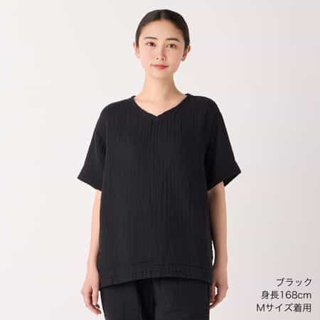クレープガーゼベーシック半袖Tシャツ ユニセックス