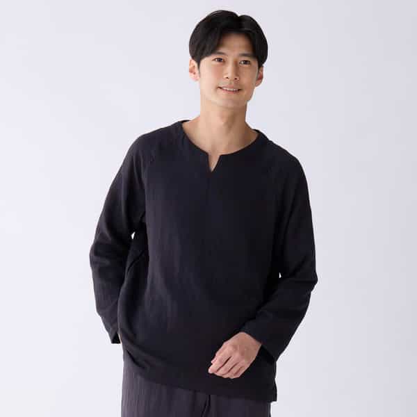 マシュマロガーゼベーシック長袖Ｔシャツ ユニセックス