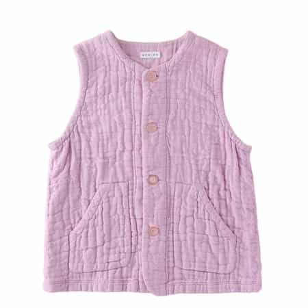 マシュマロワッフルガーゼノーカラーベスト